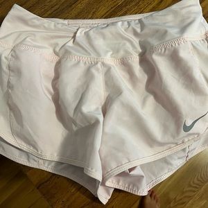 Blush pink Nike Dri-Fit running shorts!